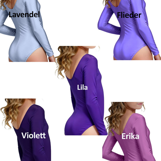 B109G Kinder Trikot Marke TKS  Langarm Stretch-Stoff glänzend TKS Tanz-Kostueme-Schuhe