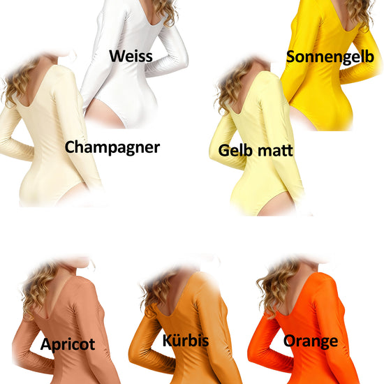 Trikot, Tanztrikot, Tanz Body, Balletttrikot, Turnanzug, Ballettbody, Leotard
für Damen Langarm Marke TKS
Modell: "Blair"