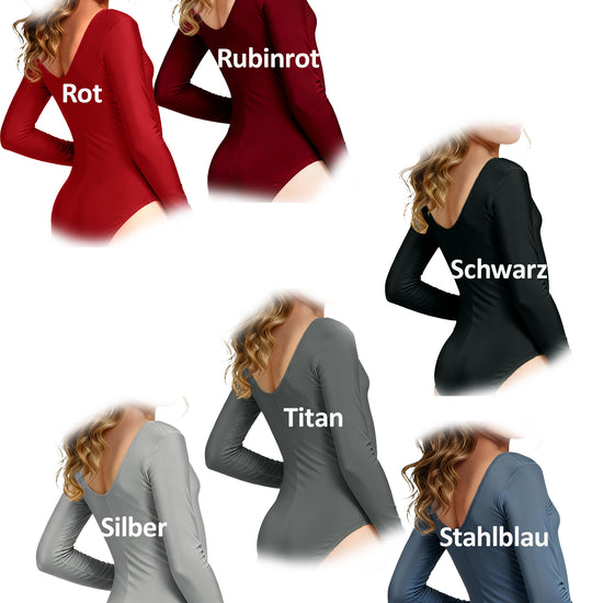 Trikot, Tanztrikot, Tanz Body, Balletttrikot, Turnanzug, Ballettbody, Leotard
für Damen Langarm Marke TKS
Modell: "Blair"