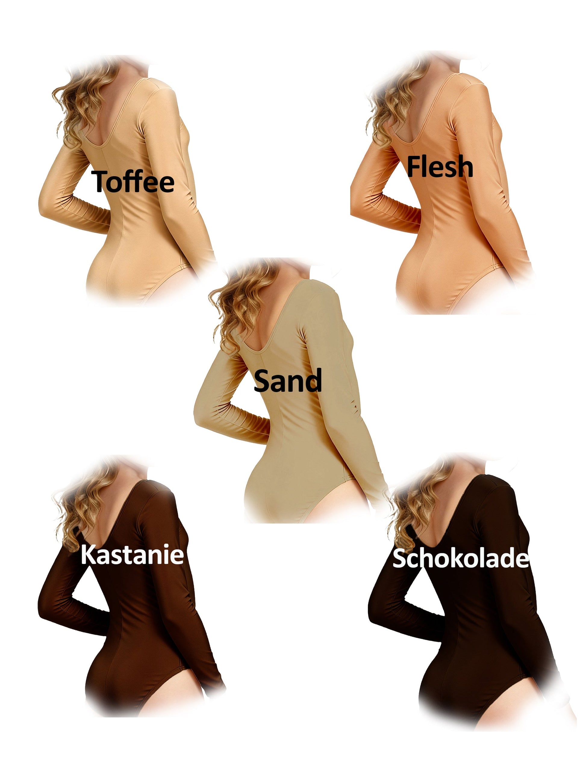 Trikot, Tanztrikot, Tanz Body, Balletttrikot, Turnanzug, Ballettbody, Leotard
für Damen Langarm Marke TKS
Modell: "Blair"