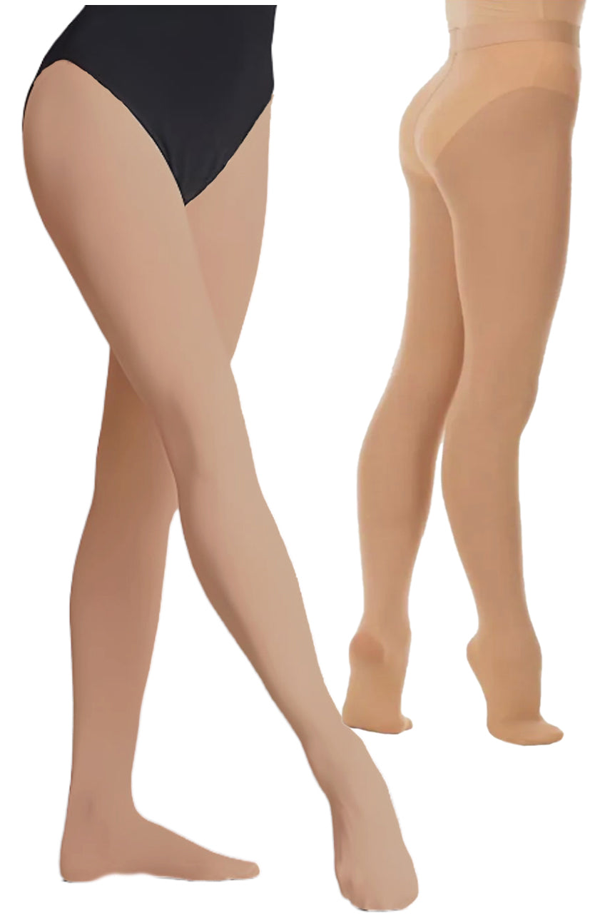 ST01 Kinder Ballettstrumpfhose, Tanz Strumpfhose , Feinstrumpfhose mit Fuss Moveworld