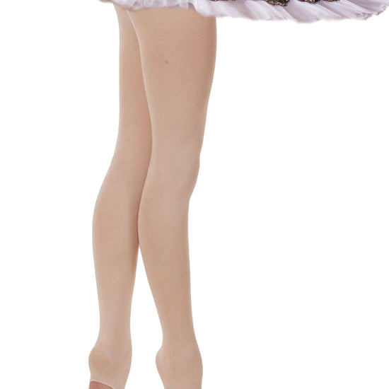 ST02 Mädchen, Damen Ballettstrumpfhose, Strumpfhose mit Ballenloch Moveworld