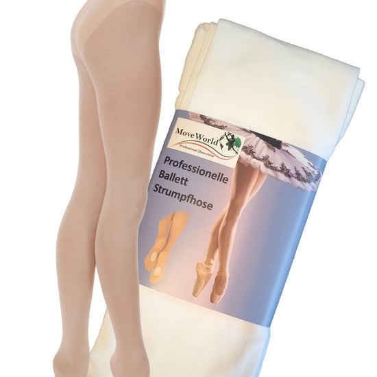 ST02 Mädchen, Damen Ballettstrumpfhose, Strumpfhose mit Ballenloch Moveworld