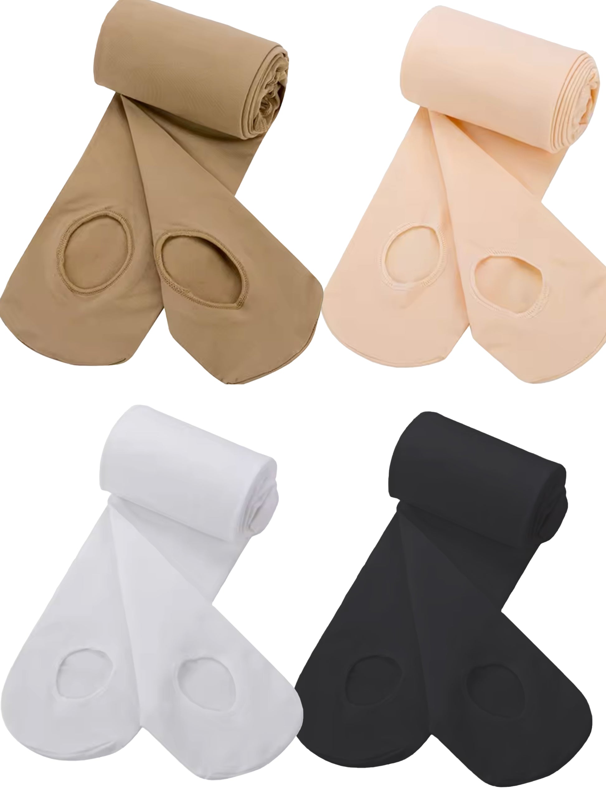 ST02 Mädchen, Damen Ballettstrumpfhose, Strumpfhose mit Ballenloch Moveworld