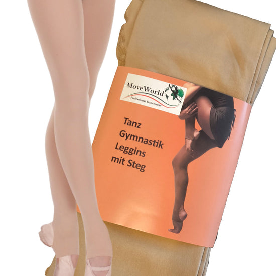 ST03 Ballettstrumpfhose, Tanz Strumpfhose, Lateintanz, Feinstrumpfhose - Mit Steg Moveworld