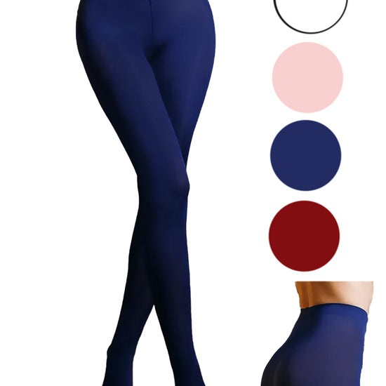 Damen Ballettstrumpfhose, Strumpfhose mit Fuß, Tanzstrumpfhose, Yoga, Fitness, 180D, Moveworld