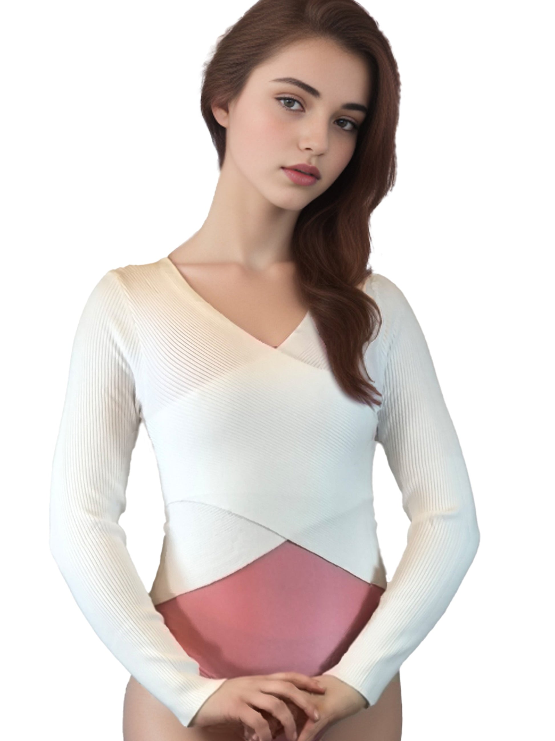 Damen Cardigan in Wickeloptik mit Struktur von Moveworld