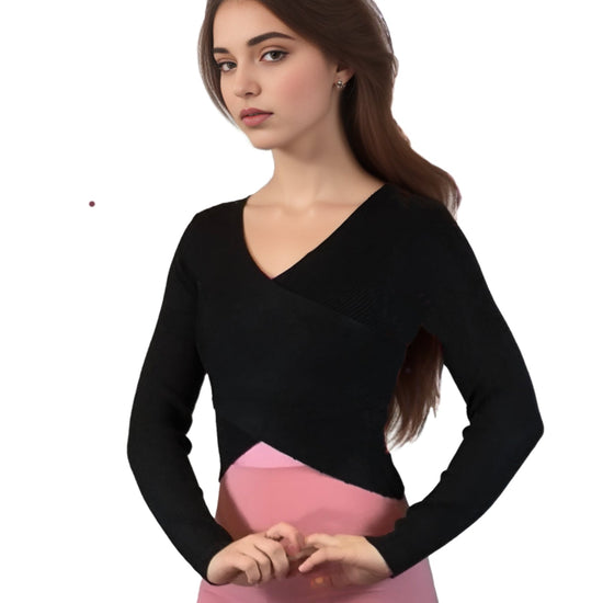 Damen Cardigan in Wickeloptik mit Struktur von Moveworld