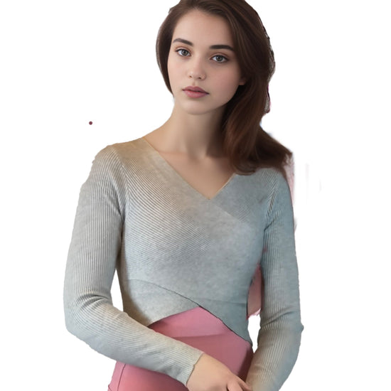 Damen Cardigan in Wickeloptik mit Struktur von Moveworld