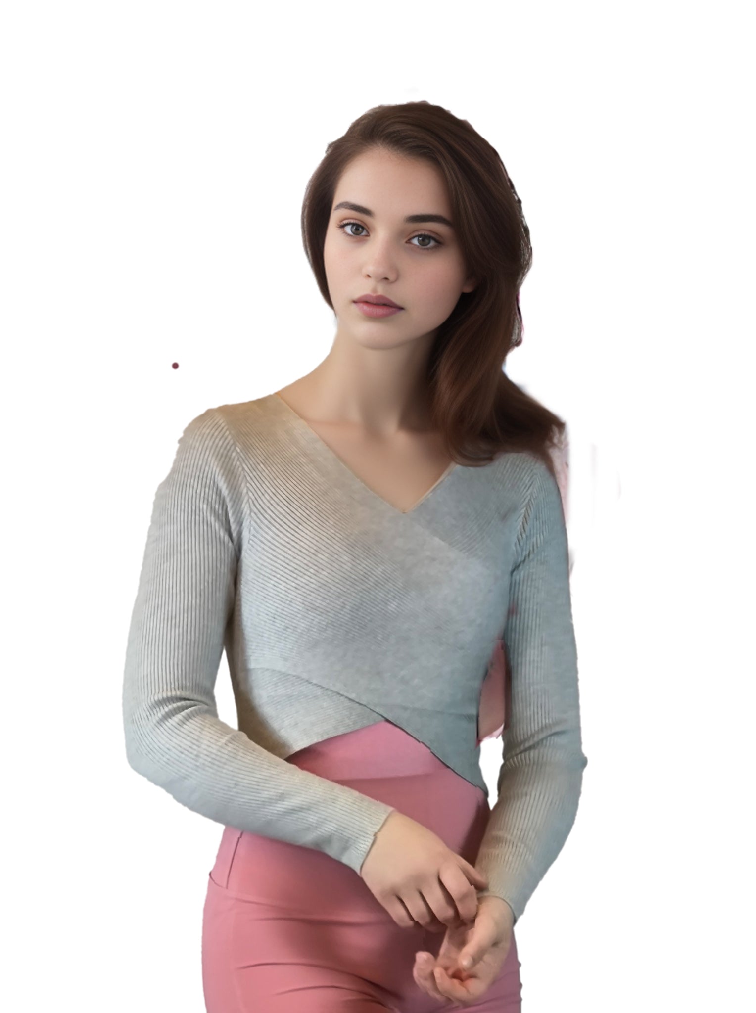 Damen Cardigan in Wickeloptik mit Struktur von Moveworld