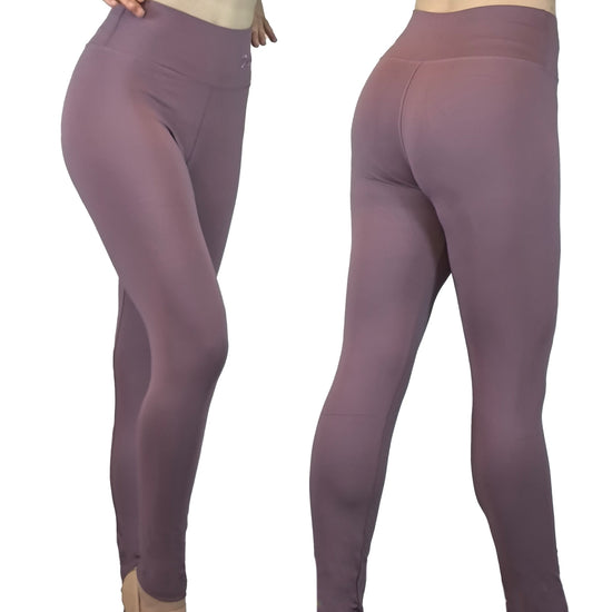 Damen Leggins High-Waist lang mit "Dance"-Stickerei, Yoga-Hose, Fitness Hose, Trainingshose von Moveworld