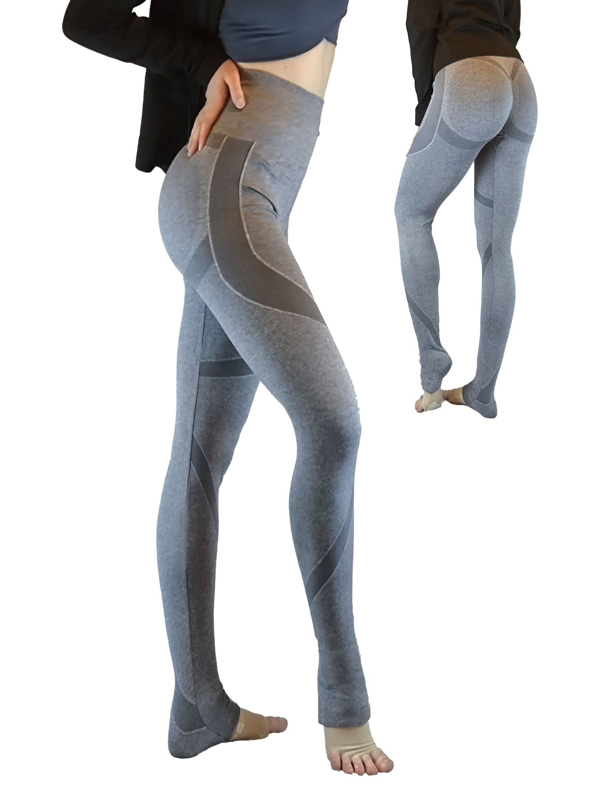 Nahtlose Damen Leggins, Fitnesshose, Yoga Hose Trainingshose lang Push Up mit Raffung hinten von Moveworld