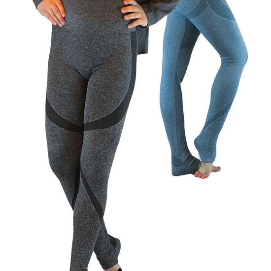 Nahtlose Damen Leggins, Fitnesshose, Yoga Hose Trainingshose lang Push Up mit Raffung hinten von Moveworld