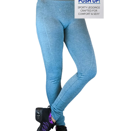 Damen Leggins, Fitnesshose, Yoga Hose, nahtlos blickdicht mit Push Up von Moveworld 