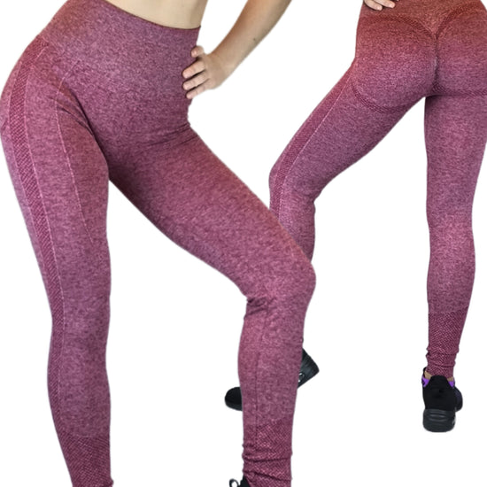 Damen Leggins, Fitnesshose, Yoga Hose, nahtlos blickdicht mit Push Up von Moveworld 