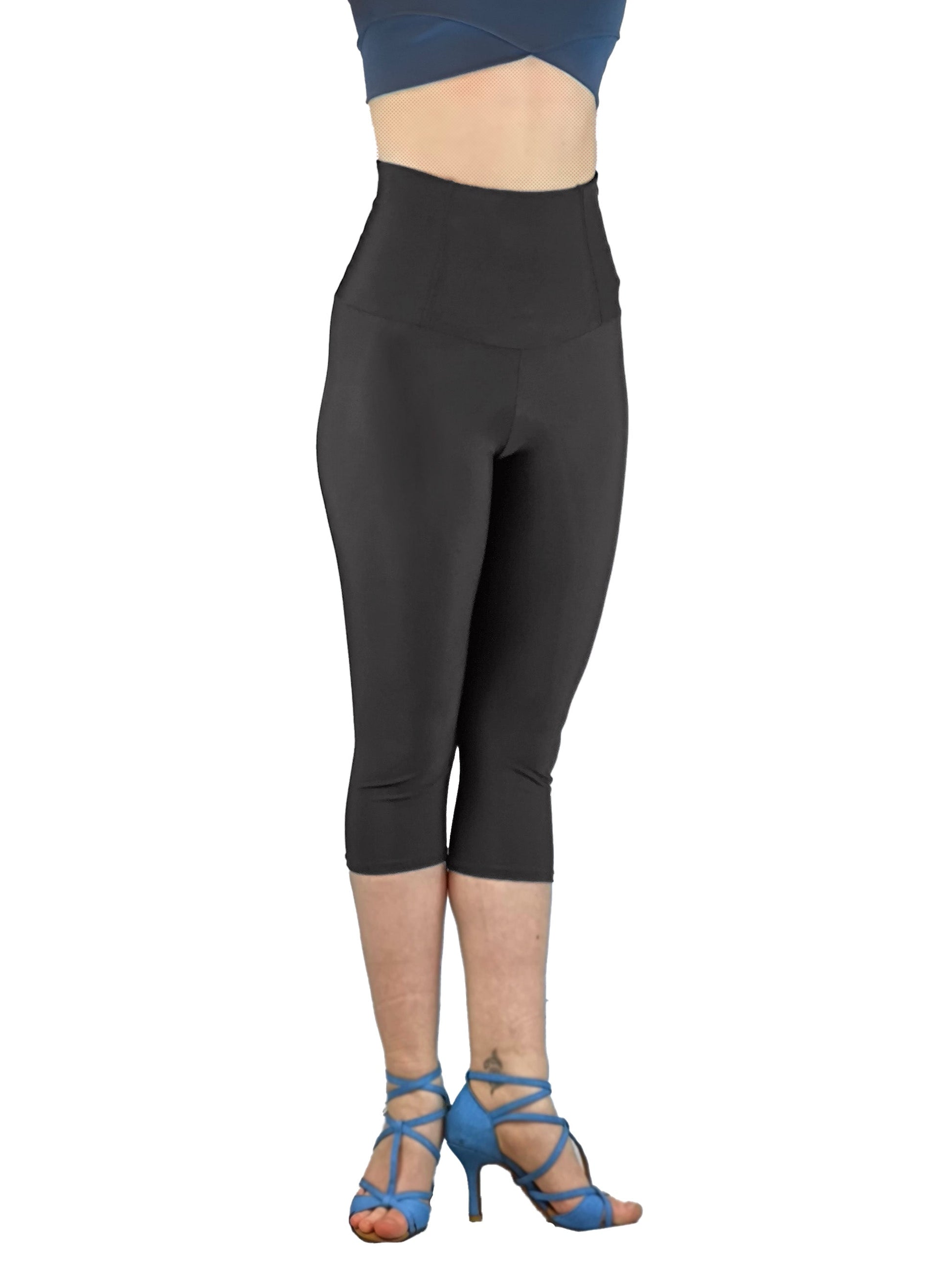 Damen Leggins in 3/4 Länge und High-Waist, für Tanz, Ballett, Yoga, Fitness, Gymnastik und Tunen von Moveworld