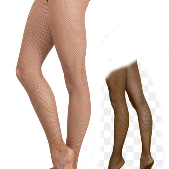 Damen Netzstrumpfhose Fuß aus Elasthan, Lateintanz Strumpfhose, Feinstrumpfhose aus Netz, Moveworld