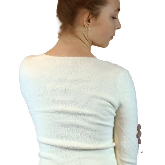 Damen Plüsch Cardigan in Wickeloptik, Tanz, Ballett, Yoga Oberteil von Moveworld