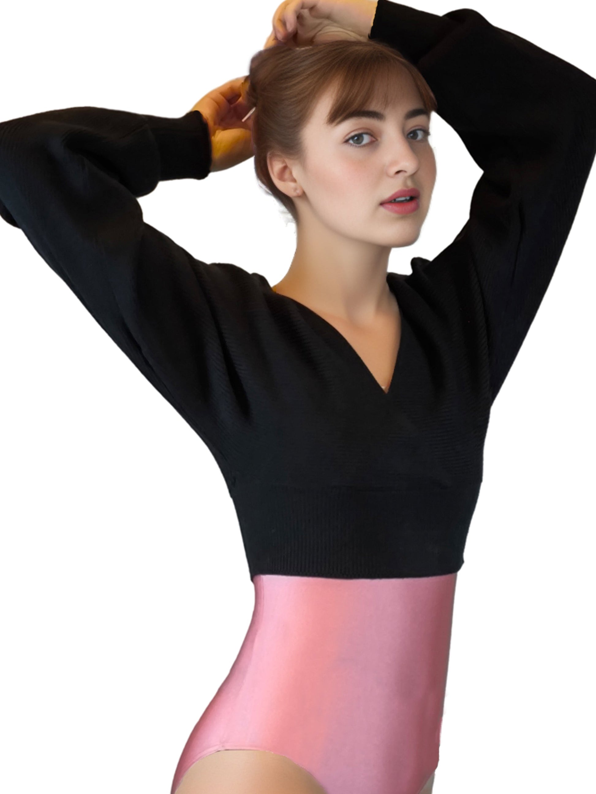 Damen Strick Cardigan in Wickeloptik,Tanz, Ballett, Yoga, Fitness Oberteil von Moveworld