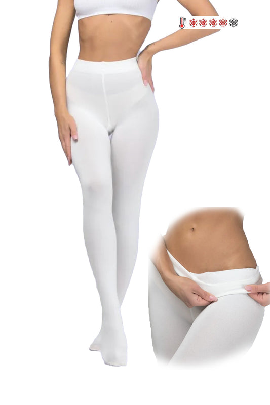 Damen Thermo Fleece Strumpfhose Eiskunstlauf Strumpfhose, Gardetanz   ST06 B0