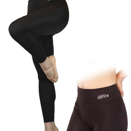 Damen Wärme Leggins  lang mit Aufdruck "Fantastic Dance", Yoga-Hose, Aufwärmhose von Moveworld