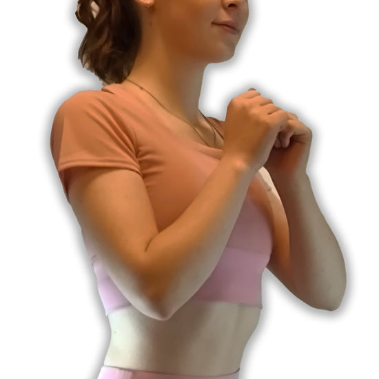 Damen Top mit Netz für Tanz,Ballett, Yoga, Fitness und Gymnastik von Moveworld