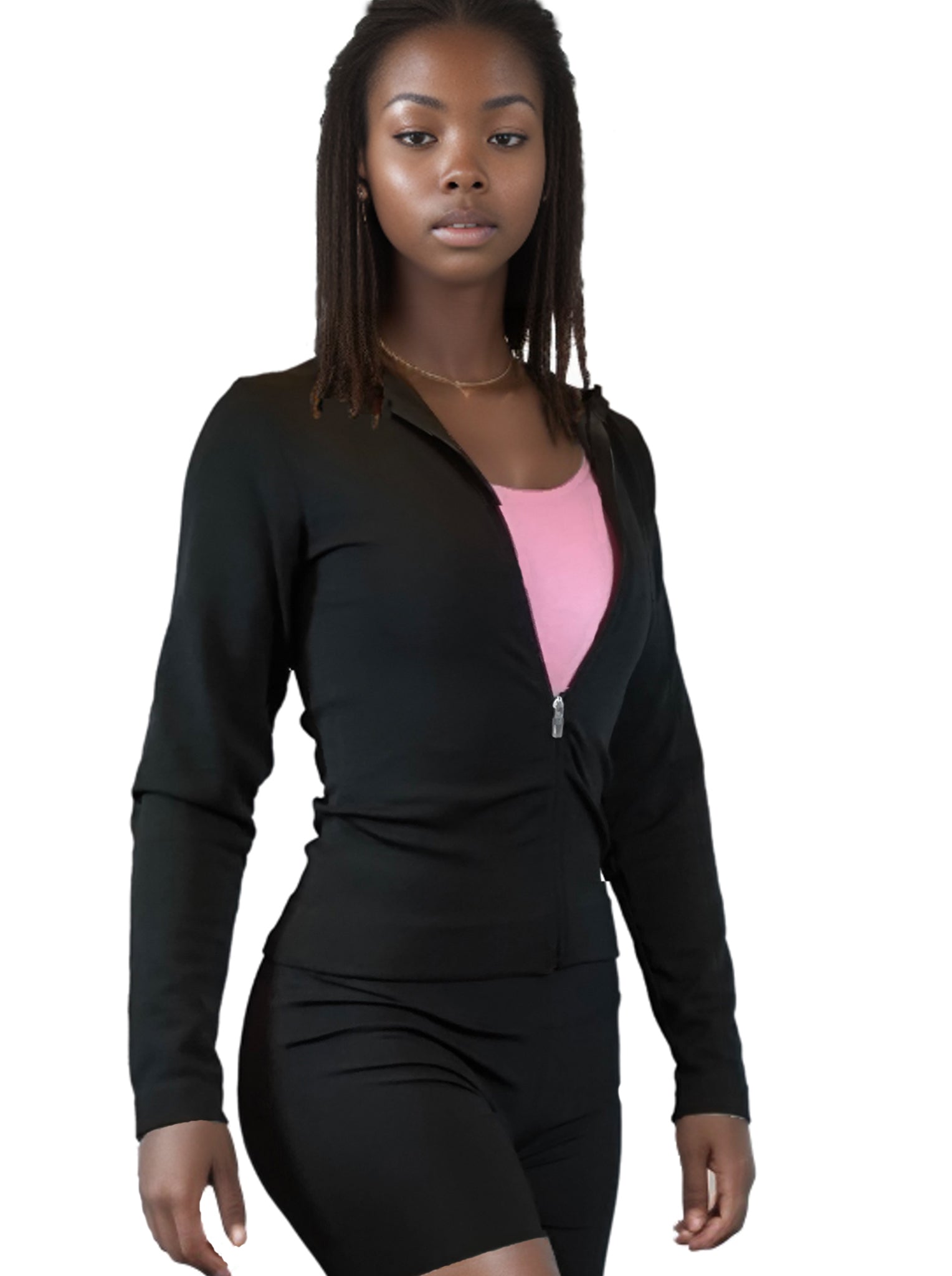 Damen Trainingsjacke, Jacke mit Reißverschluss in toller Streifenoptik von Moveworld