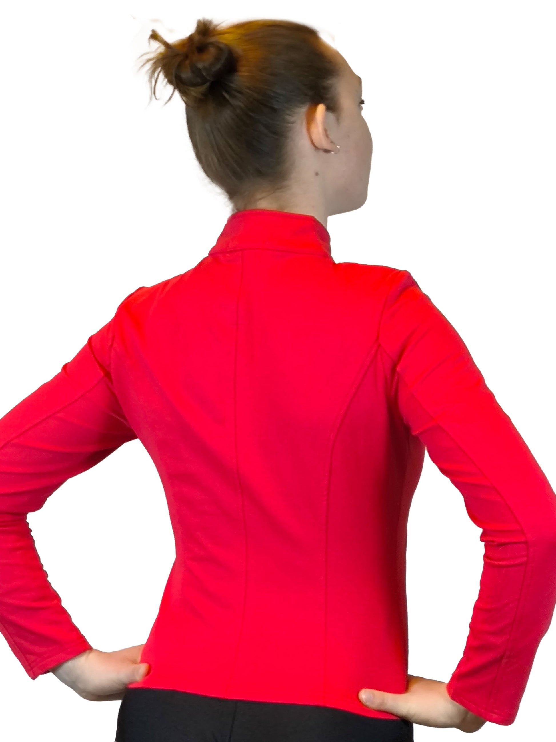 Damen Uniformjacke, Zirkus Jacke mit Posamenten in Gold, in den Farben Rot und Schwarz von Moveworld