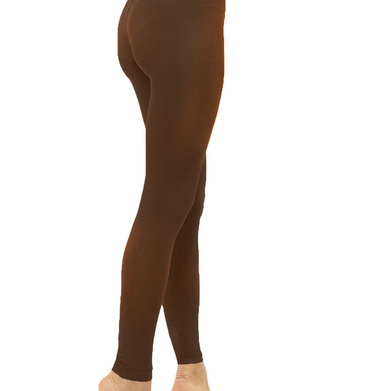 Damen Thermo Fleece Strumpfhose ohne Fuß, Leggins, Eiskunstlauf, Gardetanz Moveworld