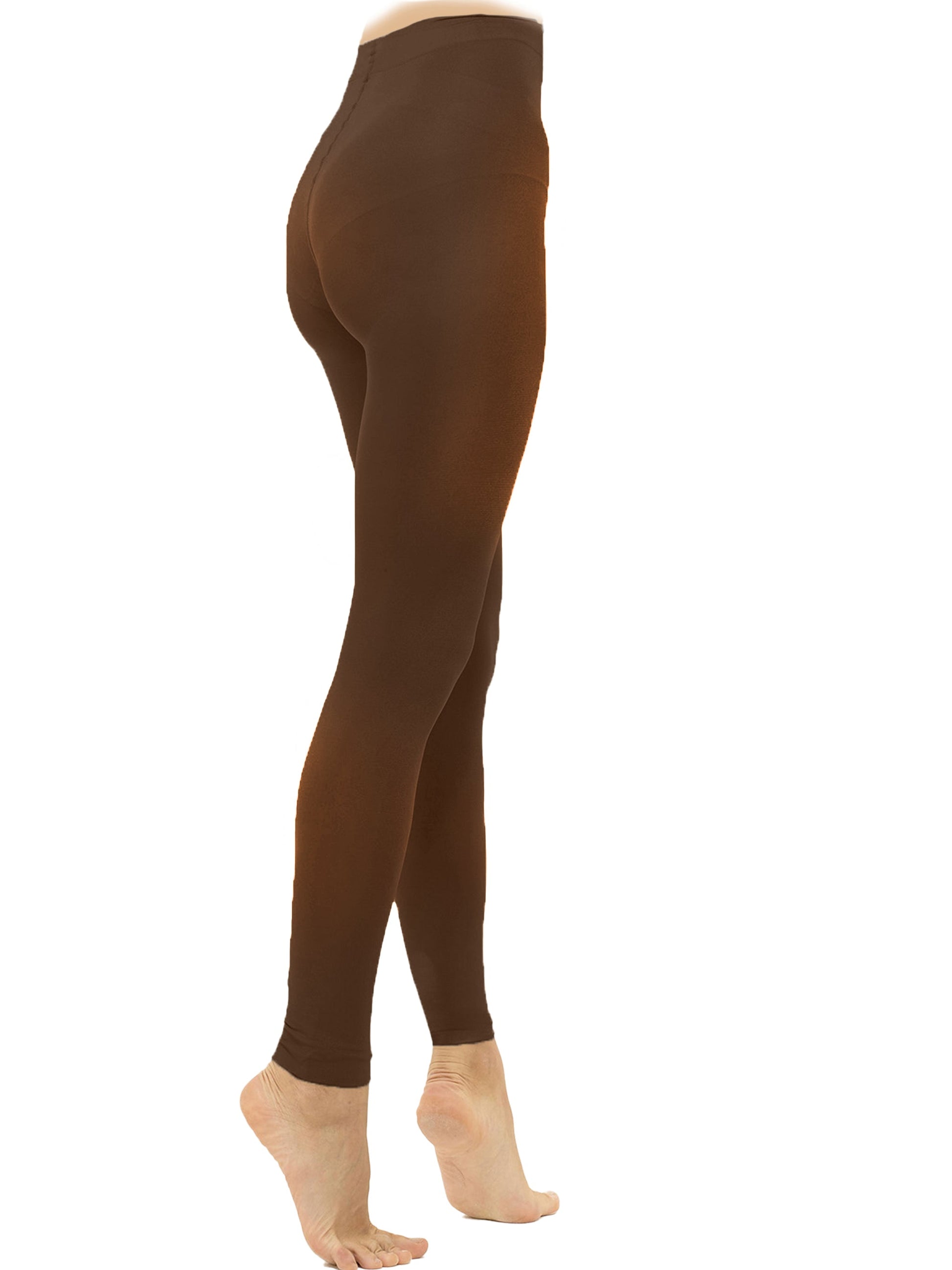 Damen Thermo Fleece Strumpfhose ohne Fuß, Leggins, Eiskunstlauf, Gardetanz Moveworld
