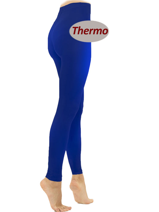 ST08 Damen Thermo Fleece Leggins 380D lang in 6 Farben Moveworld