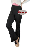 EH005 Damen Thermo Schlaghose in High-Waist, Farbe Schwarz Moveworld