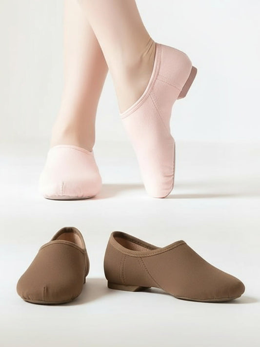 Stretch-Jazz Dance Schuhe aus dehnbarer Leine, geteilte Sohle