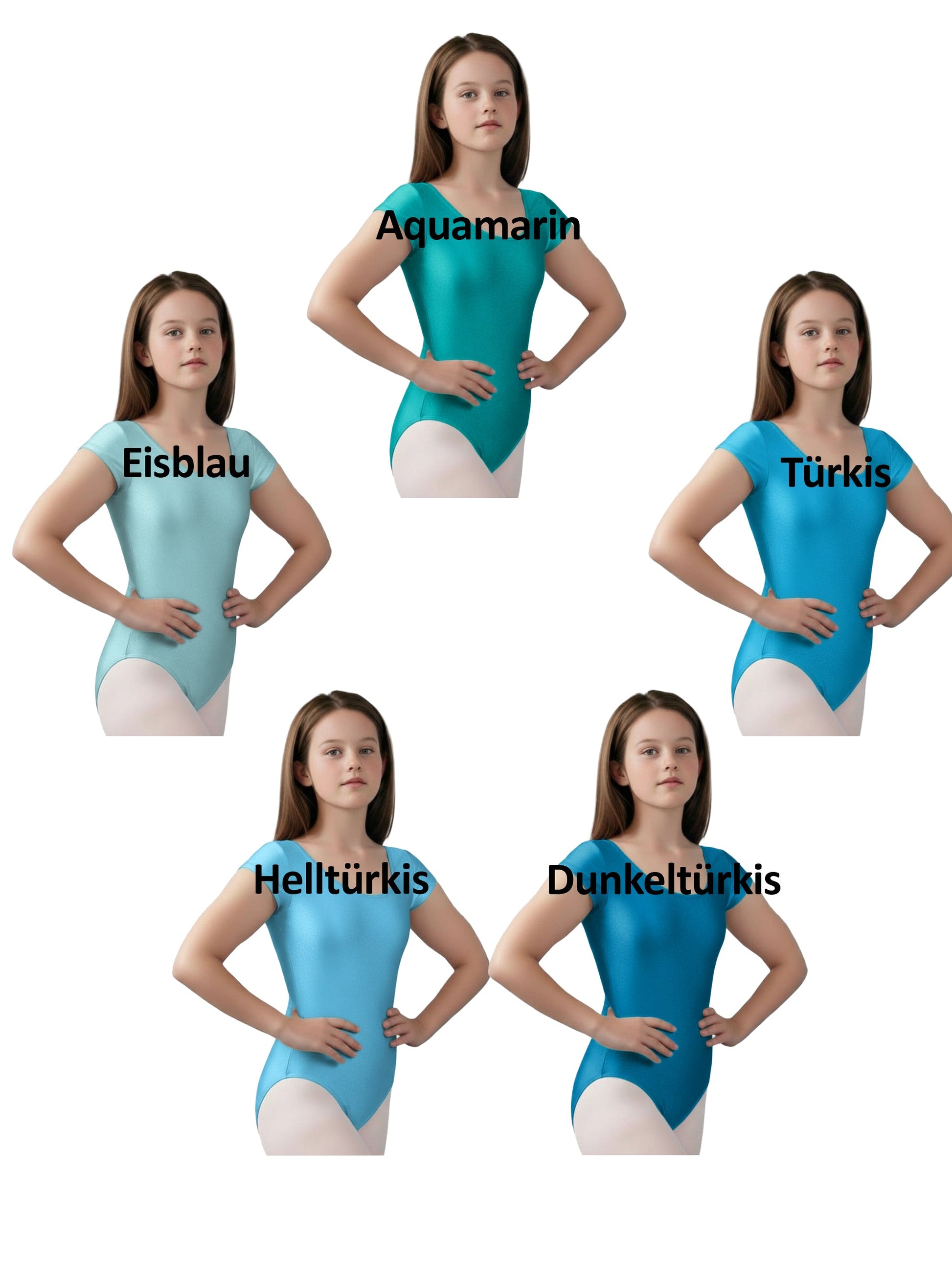Trikot, Tanztrikot, Tanz Body, Balletttrikot, Turnanzug, Ballettbody, Leotard
für Mädchen Flügelarm Marke TKS
Modell: "Blair"