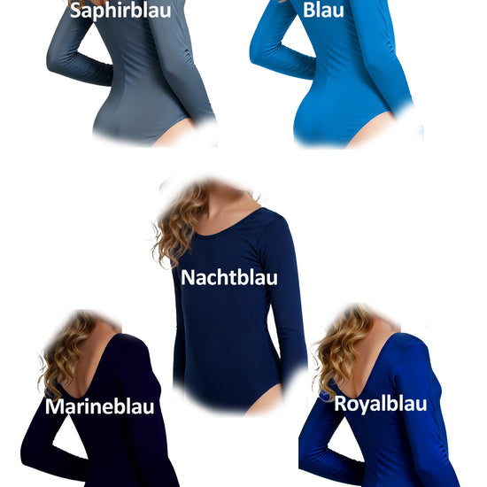 Trikot, Tanztrikot, Tanz Body, Balletttrikot, Turnanzug, Ballettbody, Leotard
für Mädchen Langarm Marke TKS
Modell: "Blair"