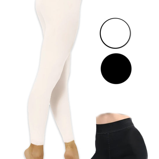 Kinder Thermo Fleece Leggins 480D lang, Strumpfhose ohne Fuß, Eiskunstlauf, Gardetanz, Funkenmariechen Moveworld