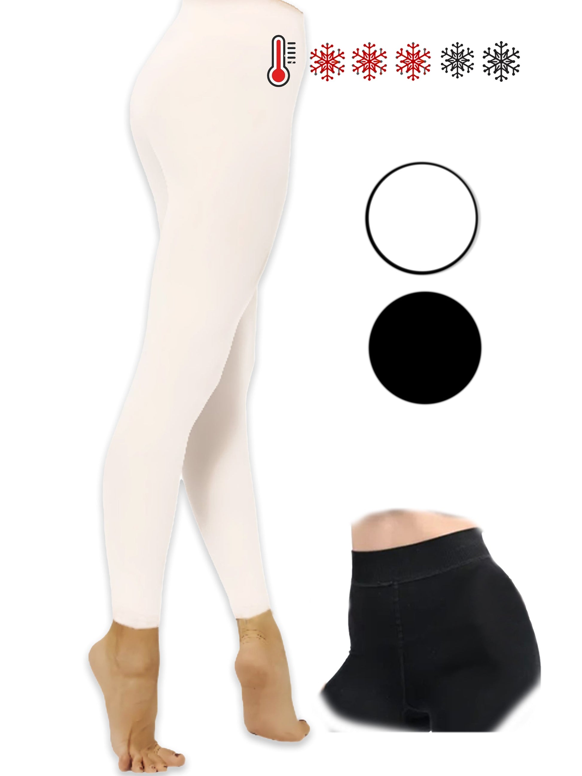 Kinder Thermo Fleece Leggins 480D lang, Strumpfhose ohne Fuß, Eiskunstlauf, Gardetanz, Funkenmariechen Moveworld