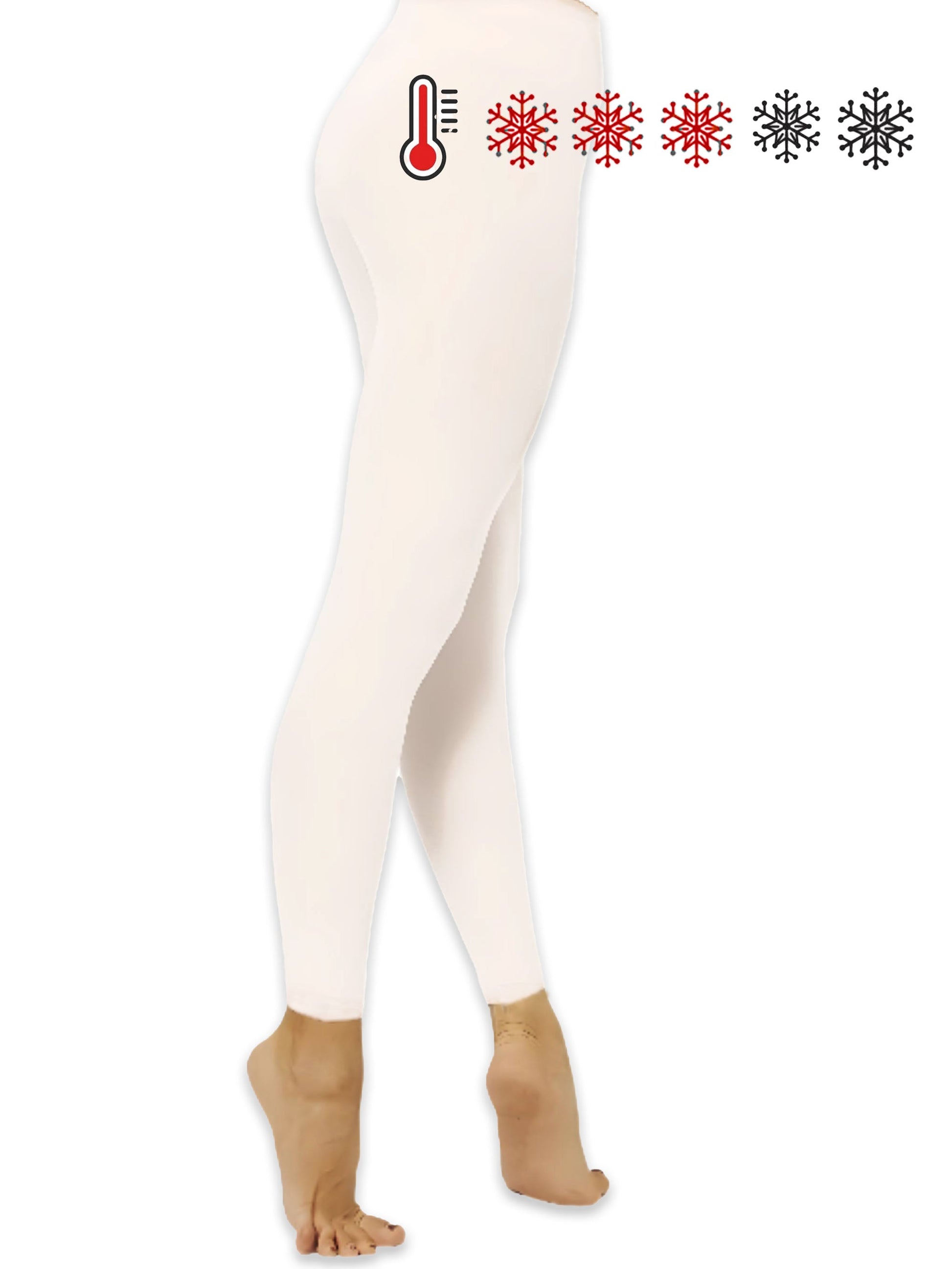 Kinder Thermo Fleece Leggins 480D lang, Strumpfhose ohne Fuß, Eiskunstlauf, Gardetanz, Funkenmariechen Moveworld