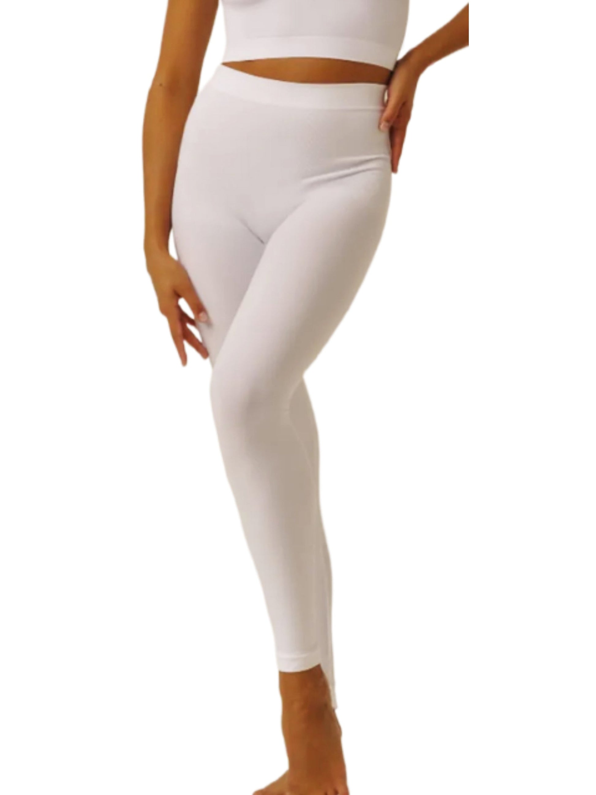 Kinder Leggins, Ballett Leggins, Strumpfhose ohne Fuß, Farbe Weiß Moveworld