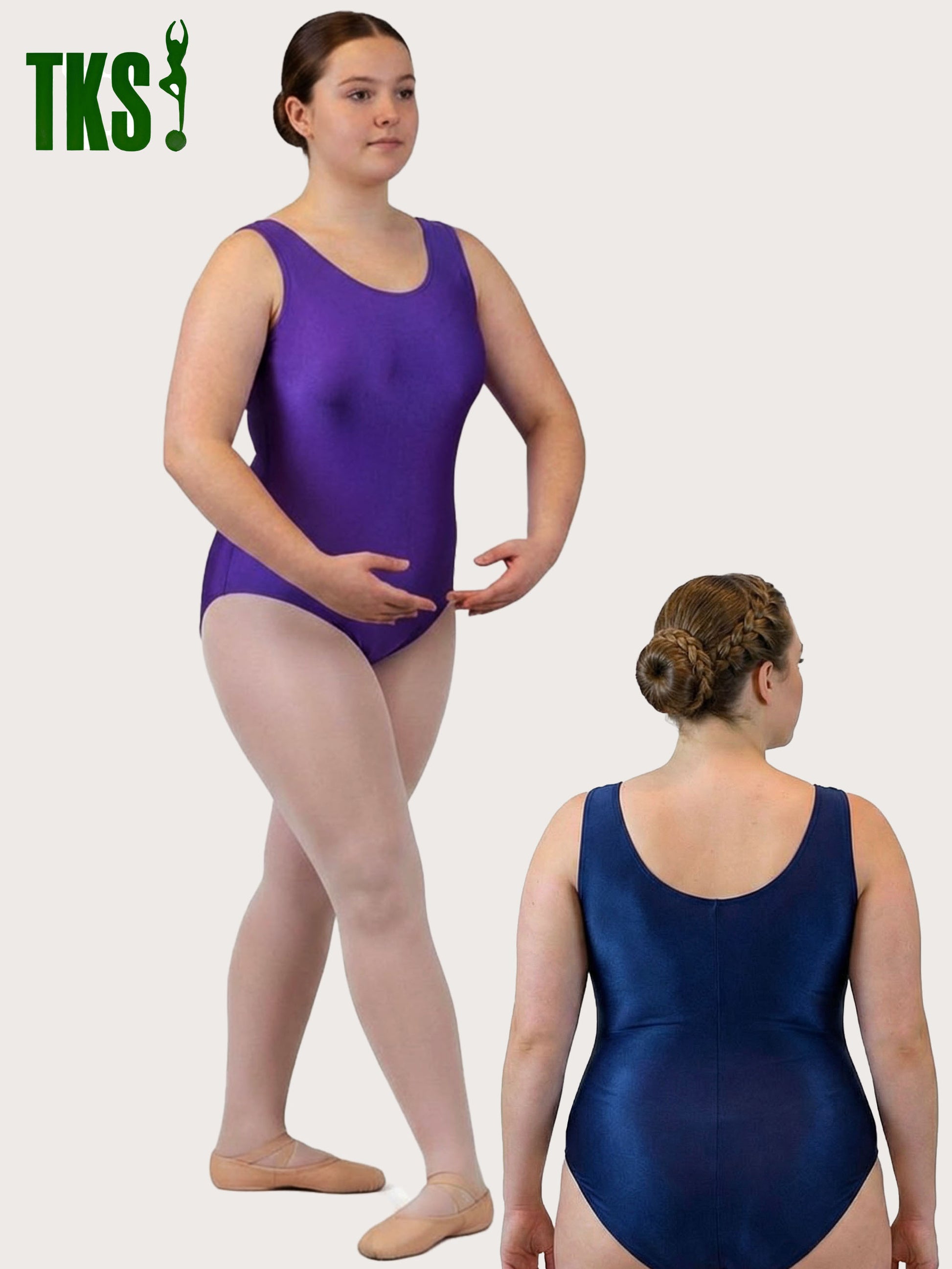 Trikot, Tanztrikot, Tanz Body, Balletttrikot, Turnanzug, Ballettbody, Leotard
für Große Größen, Plus Size Ohne Arm Marke TKS
Modell: "Blair"