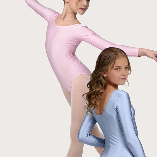 Trikot, Tanztrikot, Tanz Body, Balletttrikot, Turnanzug, Ballettbody, Leotard
für Mädchen Langarm Marke TKS
Modell: "Blair"