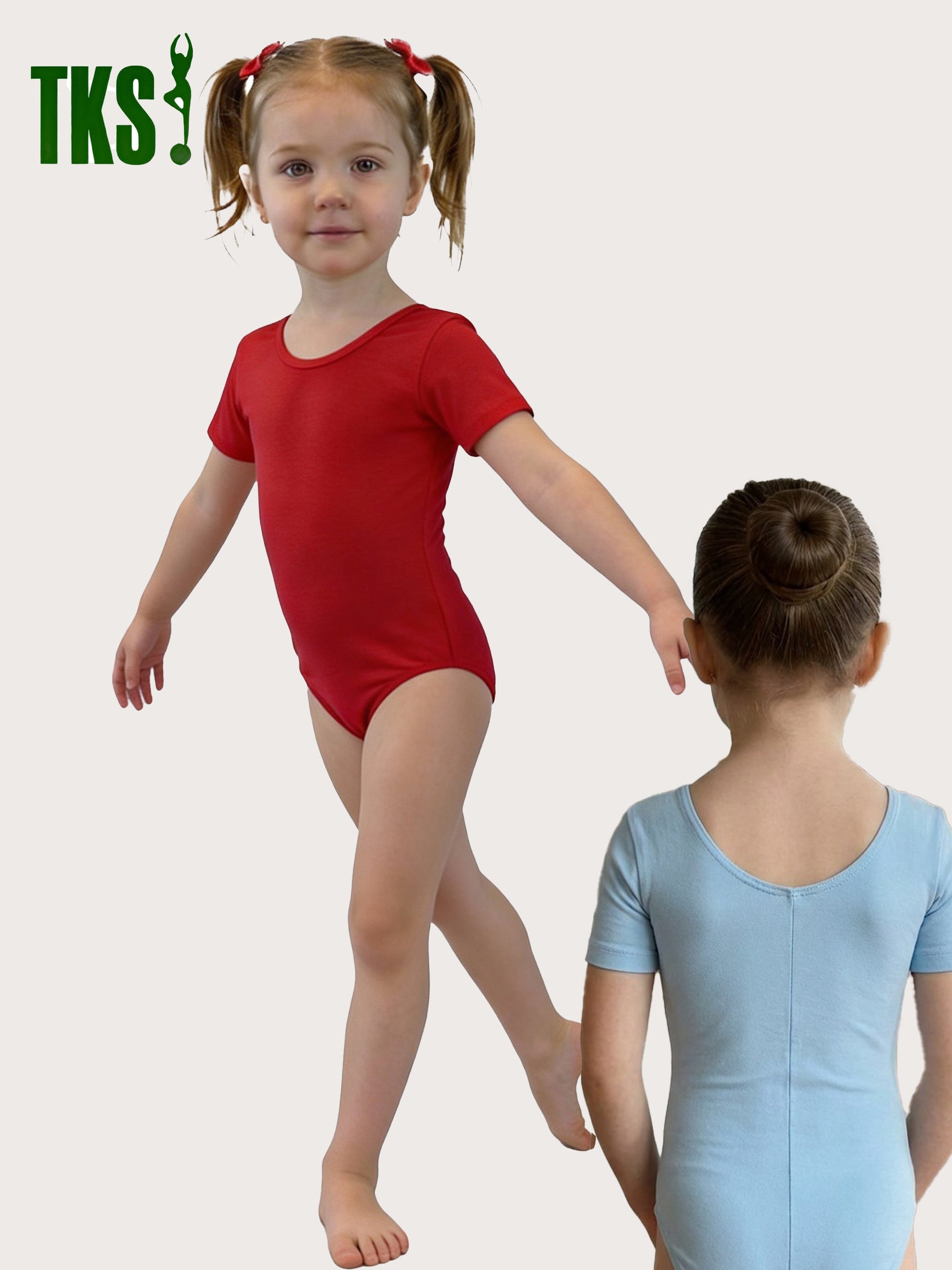 Trikot, Tanztrikot, Tanz Body, Balletttrikot, Turnanzug, Ballettbody, Leotard
für Kleinkinder Kurzarm Marke TKS
Modell: "Betti"