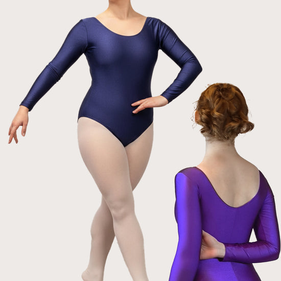 Trikot, Tanztrikot, Tanz Body, Balletttrikot, Turnanzug, Ballettbody, Leotard
für Große Größen, Plus Size Langarm Marke TKS Modell: "Blair"