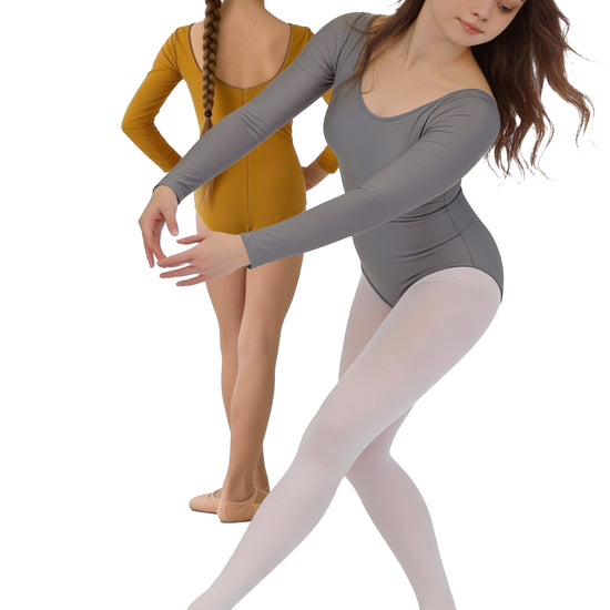 Trikot, Tanztrikot, Tanz Body, Balletttrikot, Turnanzug, Ballettbody, Leotard
für Mädchen Langarm Marke TKS
Modell: "Betti"