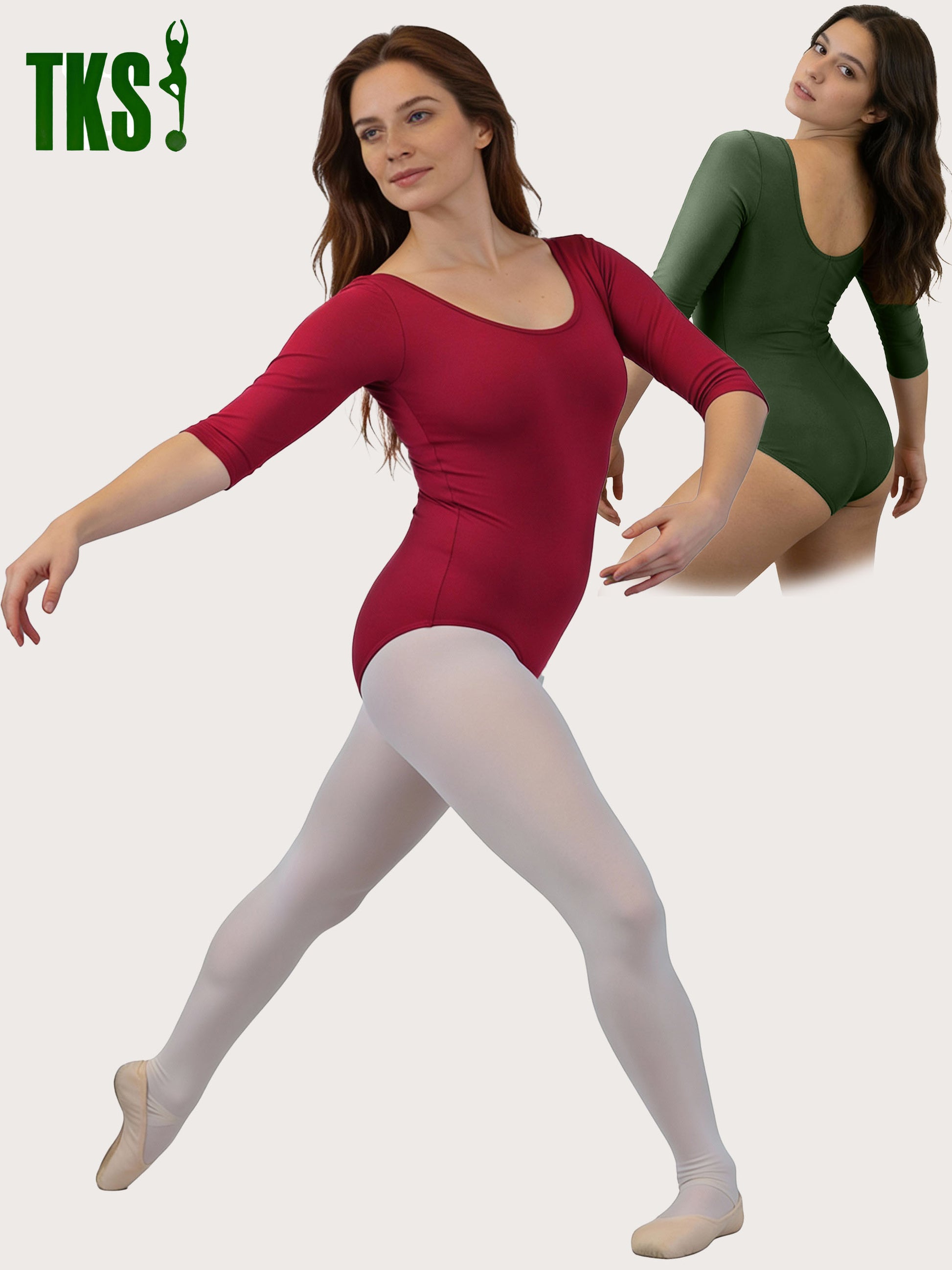 Trikot, Tanztrikot, Tanz Body, Balletttrikot, Turnanzug, Ballettbody, Leotard
für Große Größen, Plus Size 3/4-Arm Marke TKS Modell: "Blair"