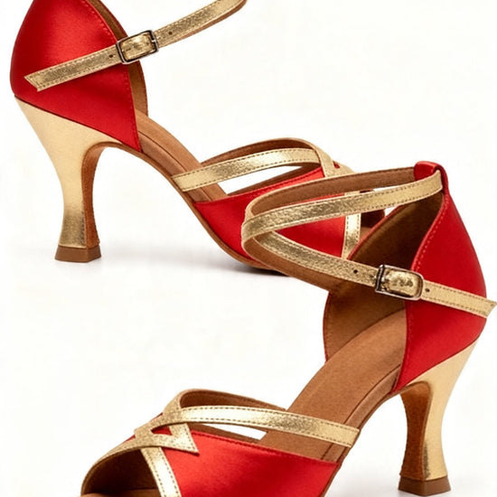"Havana" Elegante T-Riemchen-Schuhe für Latein, Salsa & Bachata- 7 cm Absatz (Kopie) Moveworld