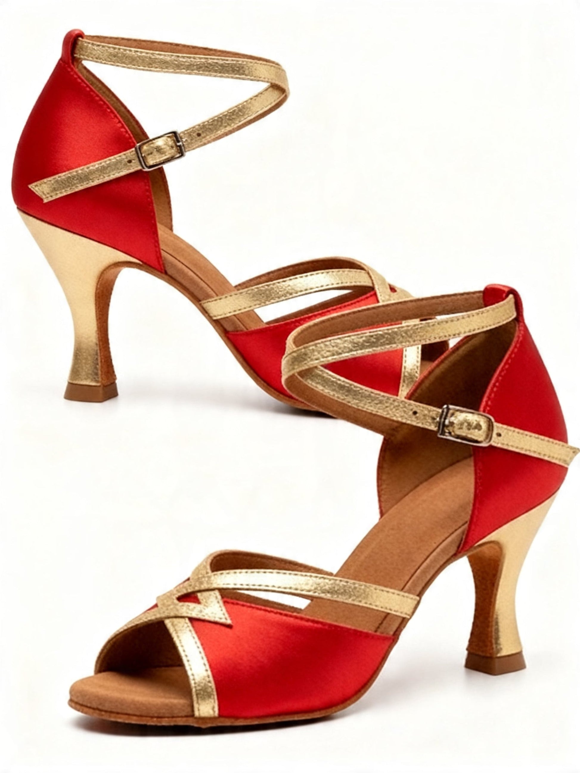 "Havana" Elegante T-Riemchen-Schuhe für Latein, Salsa & Bachata- 7 cm Absatz (Kopie) Moveworld