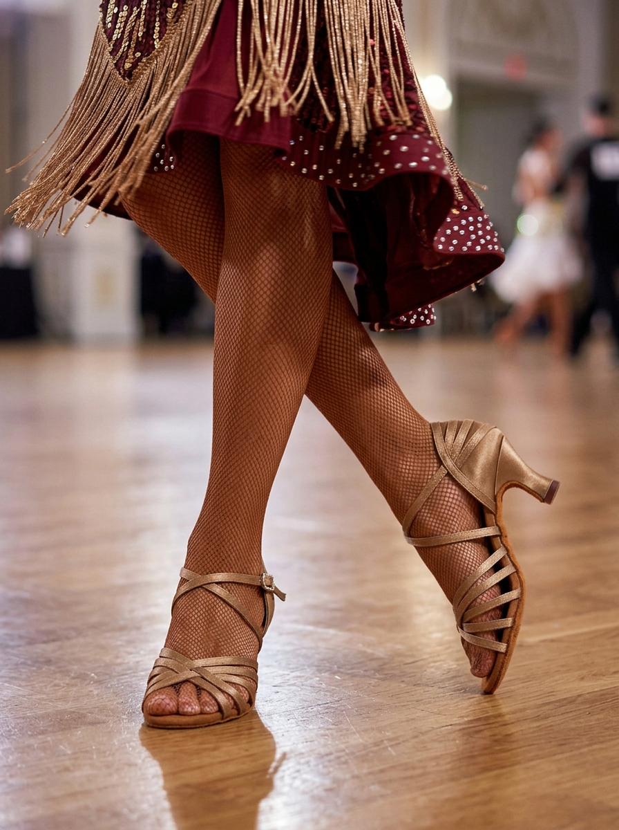 "Almagro" klassische Latein‑Tanzschuhe 5 cm Absatz| Satin Natur Moveworld